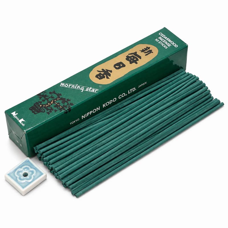 Japansk røgelse - Cedarwood - Morning Star - Røgelsespinde