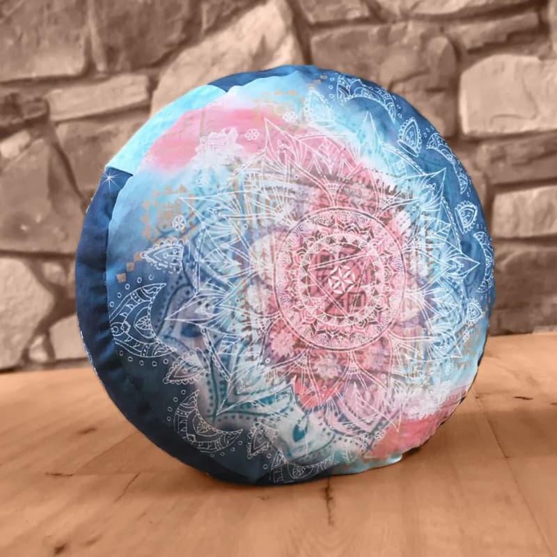 Meditationspude rund - Spirit of om