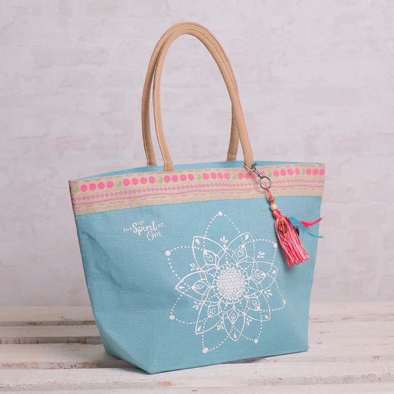 Lady Shopper taske - Turkis - Spirit of om