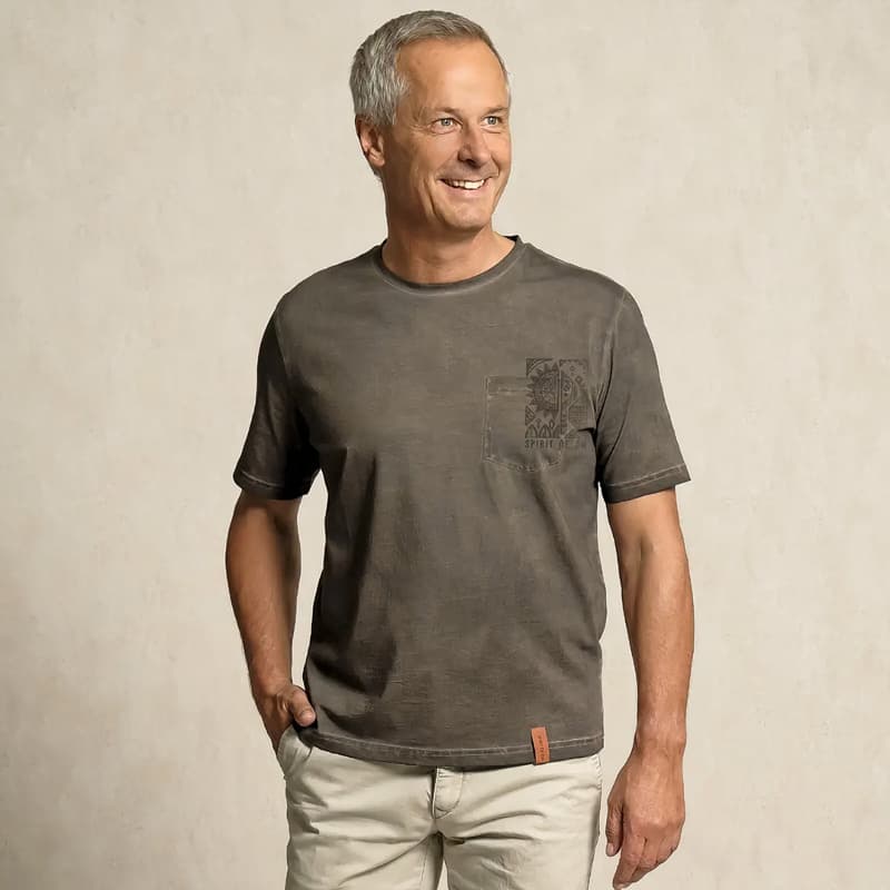 Herre T-shirt - Mørke grå - Spirit of OM