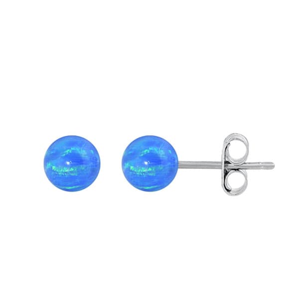 Ørestikker med Opal - 5 mm - pr par