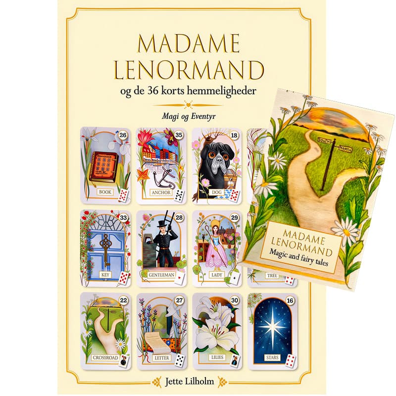 Madame Lenormand - Bog + 36 Lenormandkort af Jette Lilholm