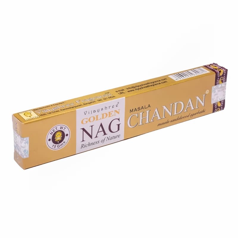 Golden Nag Chandan røgelse - Røgelsespinde - 15 gram