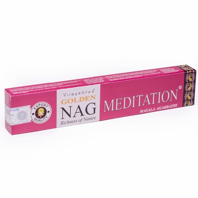 Golden Nag Meditation røgelse - Røgelsespinde - 15 gram
