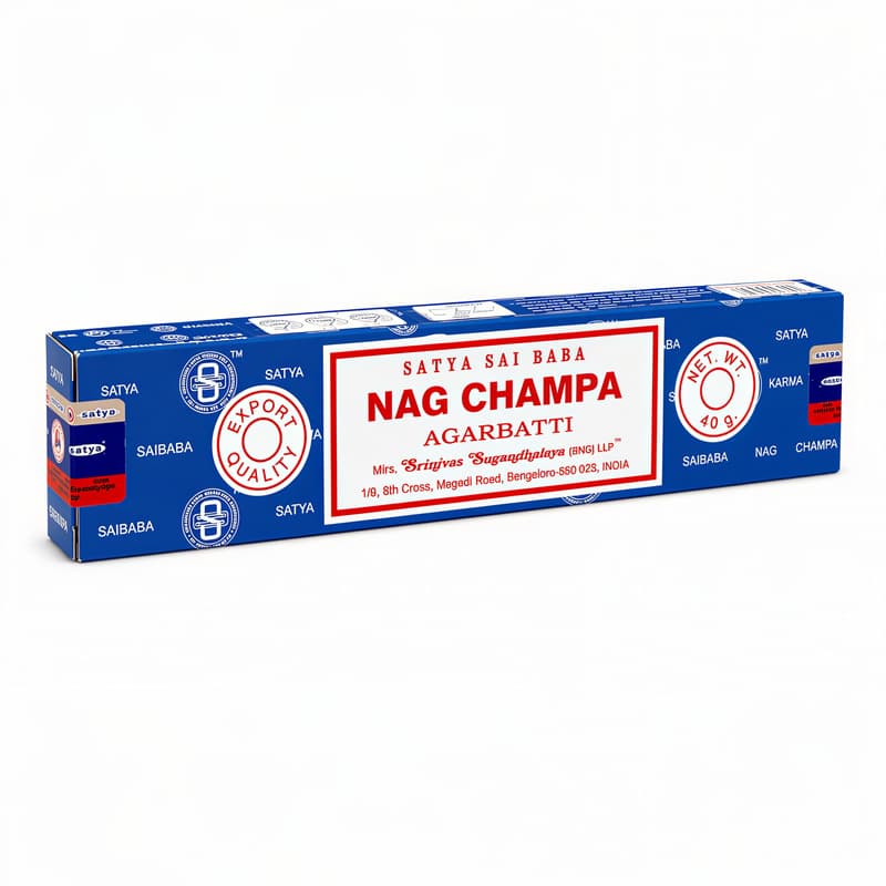 Nag Champa røgelse - 40 gram - Røgelsespinde