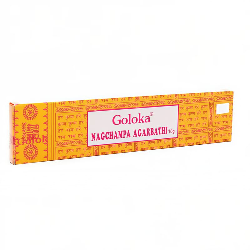 Goloka Nag Champa røgelse - 15 gram - Røgelsespinde