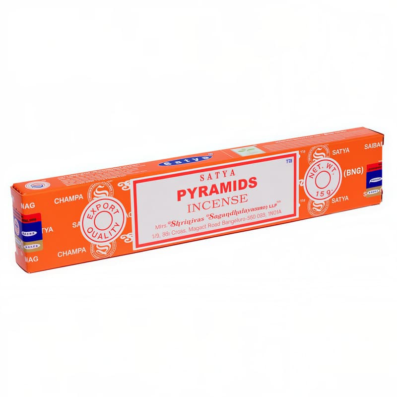 Satya Pyramids røgelse - 15 gram - Røgelsespinde