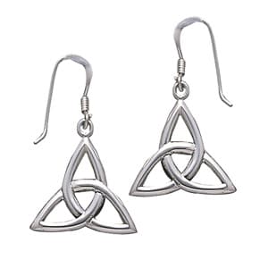 Øreringe med Triquetra - Treenighedssymbolet - 31mm - pr sæt