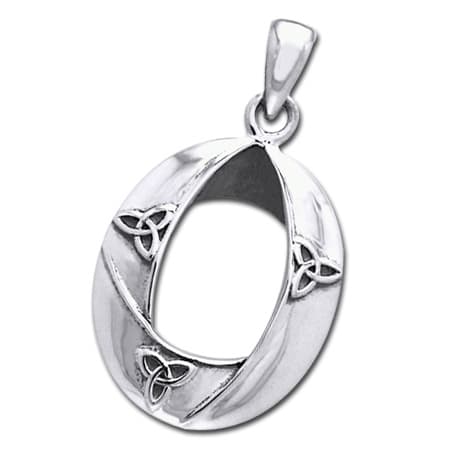 Vedhæng med Triquetra - Treenighedssymbolet - 30mm - u/kæde