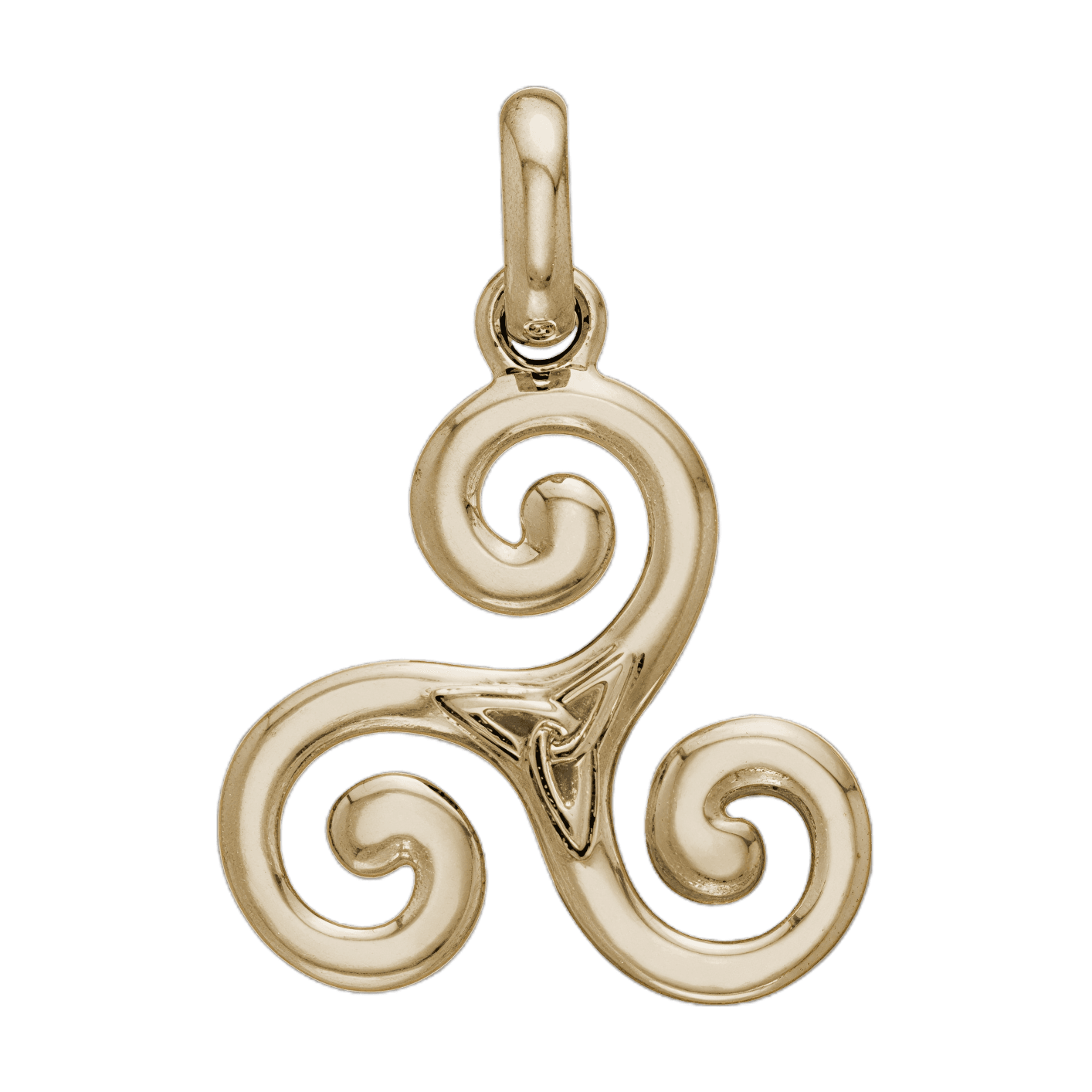 Vedhæng Triskele og Triquetra - Treenighedssymbolet - 24mm - u/kæde
