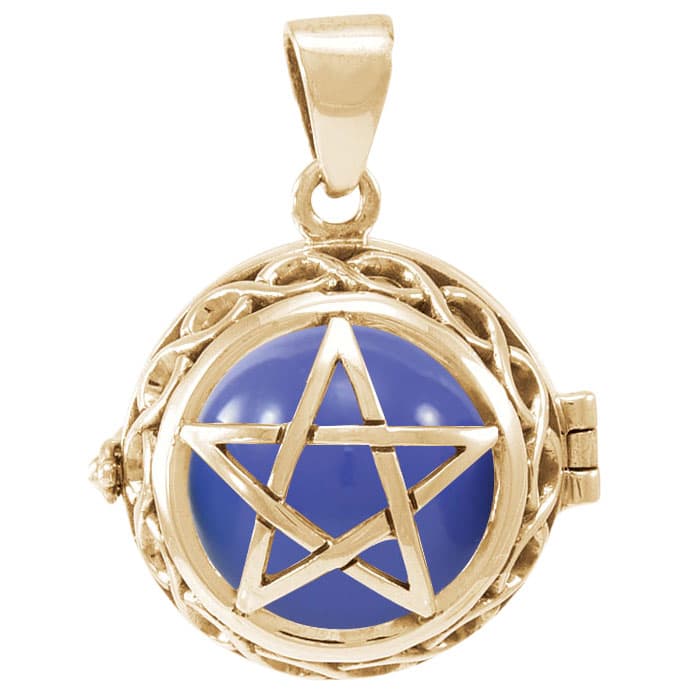 Engleklokke / Harmony ball med Pentagram - u/kæde