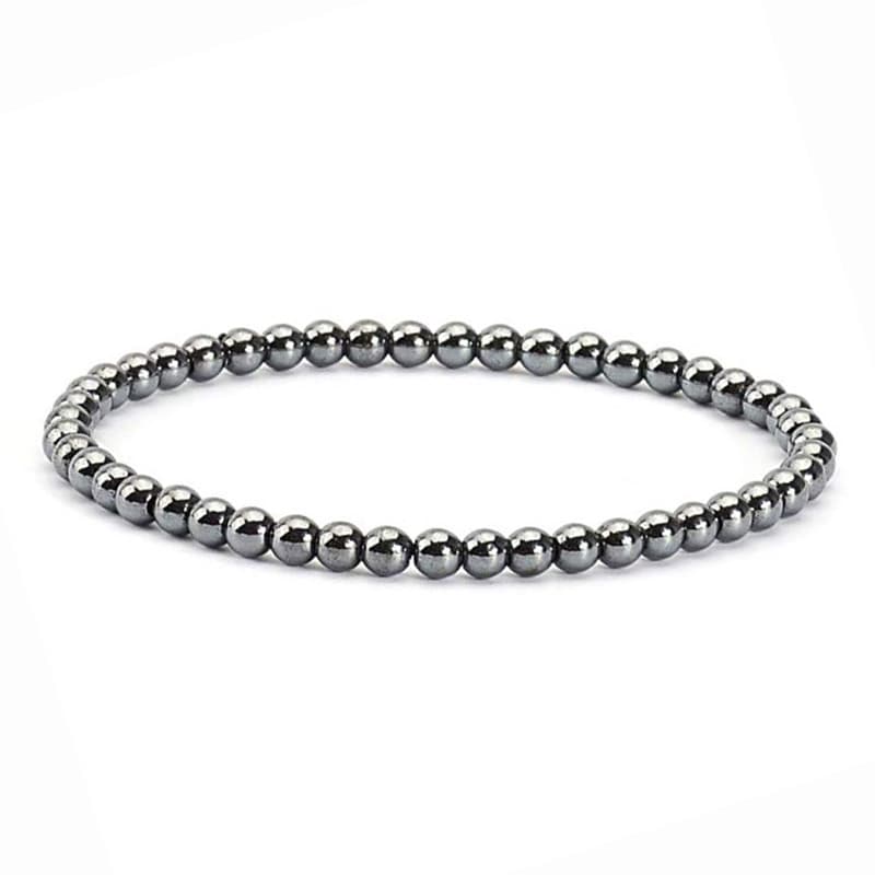 Armbånd Hæmatit / Blodsten - 4mm