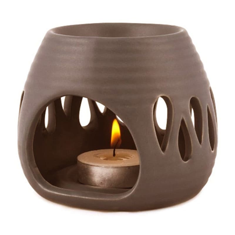 Duftlampe dråbe brun - 8 cm