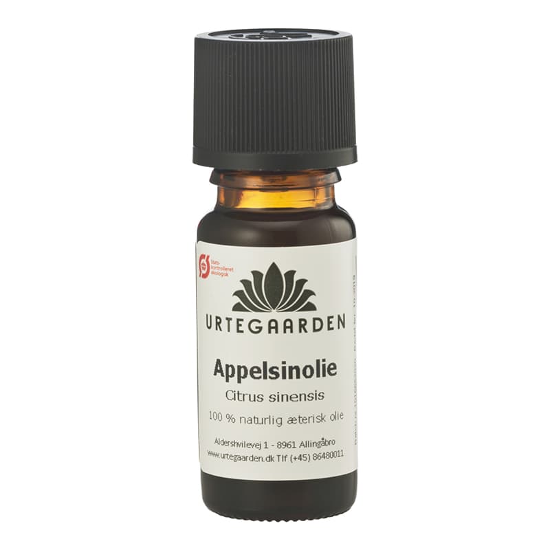 Æterisk olie - Appelsinolie - Urtegaarden - 10ml - Æteriske olier - Økologisk