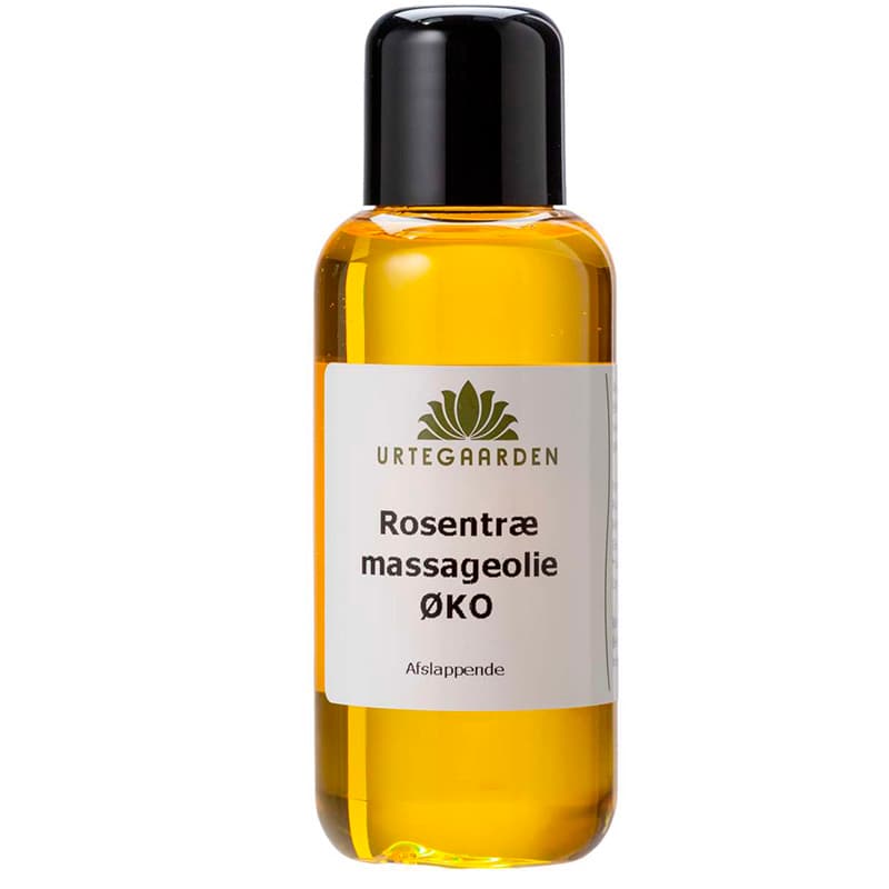Rosentræ massageolie - Urtegaarden - 100ml - Økologisk